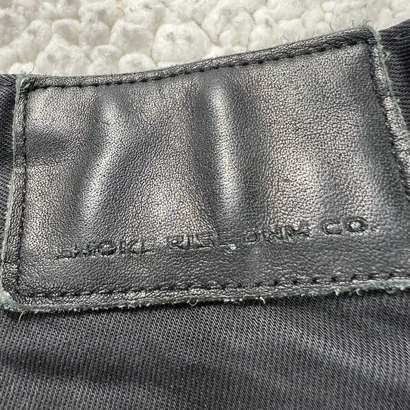 Smoke Rise Distressed Black Jeans Men’s 42x32 (Actual 40x32) Streetwear Moto - Picture 6 of 14